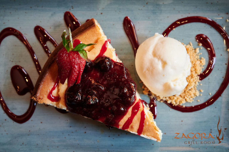 Baked Cheesecake from the Zagora Grill Room Dessert Cart